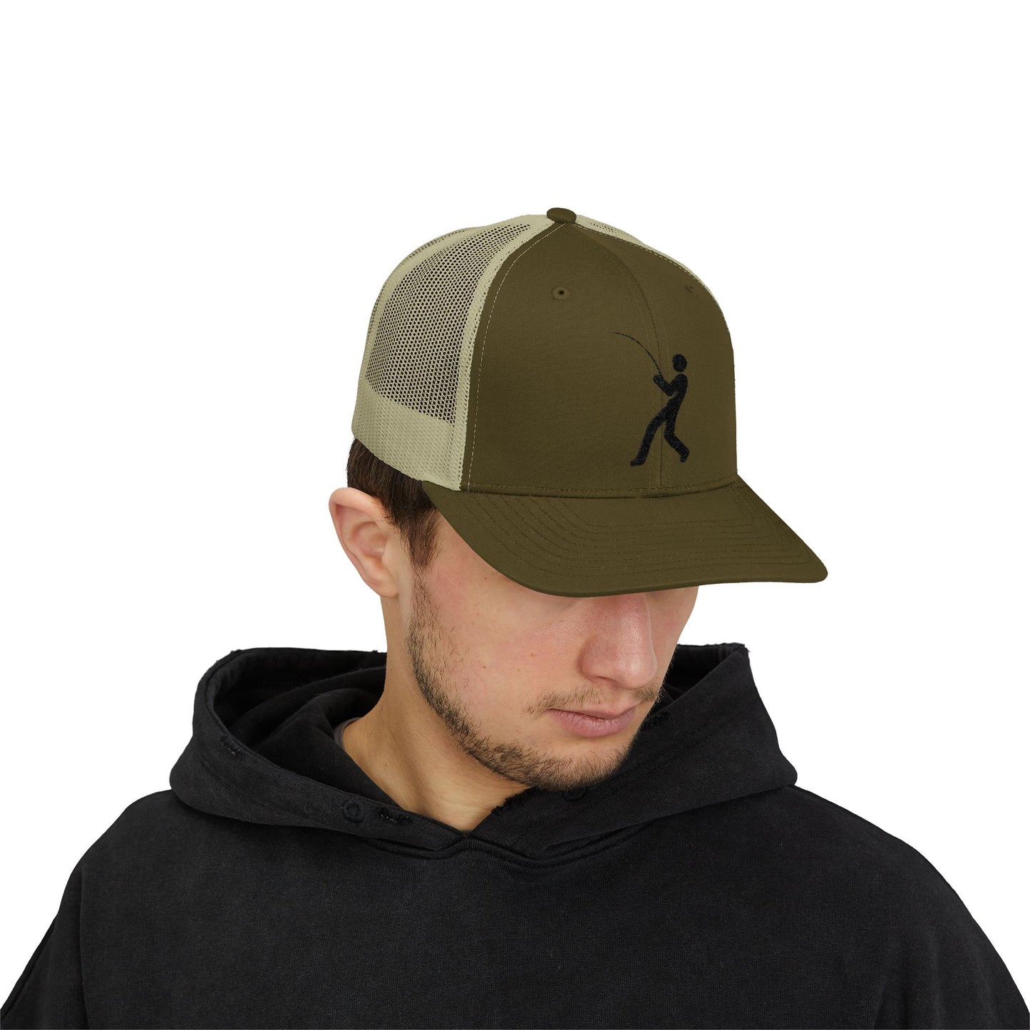 Little Dude Snapback Trucker Cap – Black Logo Edition