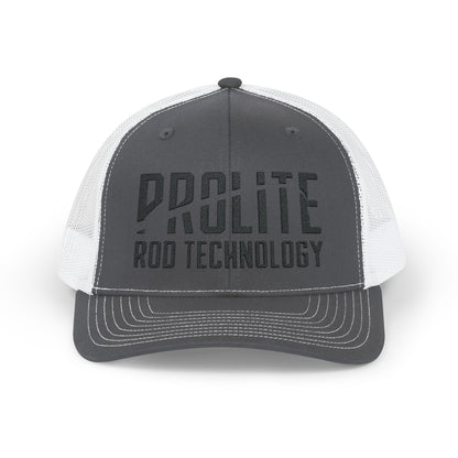 Snapback Trucker Cap Black Prolite Logo Mid-Profile Fit Breathable Mesh Back Adjustable