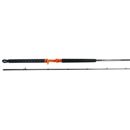 Prolite 10'6" Medium Heavy Salmon Downrigger Trolling Rod – Takedown, 10-25 lb – Orange/Black