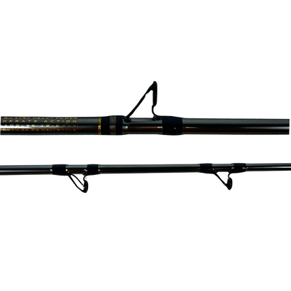 SELECT BLEND HALIBUT 5'8" 50-100# XTRA HEAVY SPIRAL WRAP (GOLD TRIM)