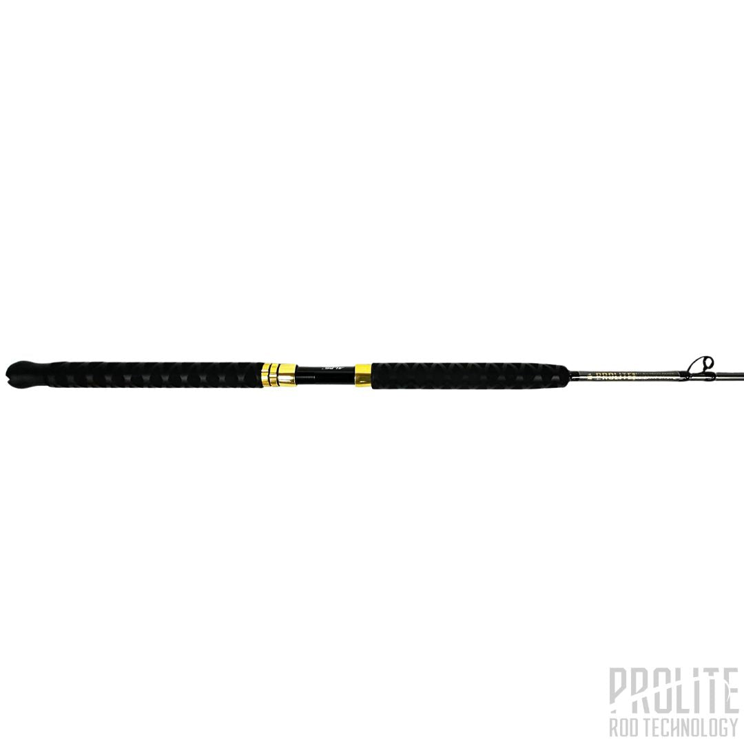 SELECT BLEND HALIBUT 6'6" 30-60# HEAVY SPIRAL WRAP (GOLD/BLACK TRIM)