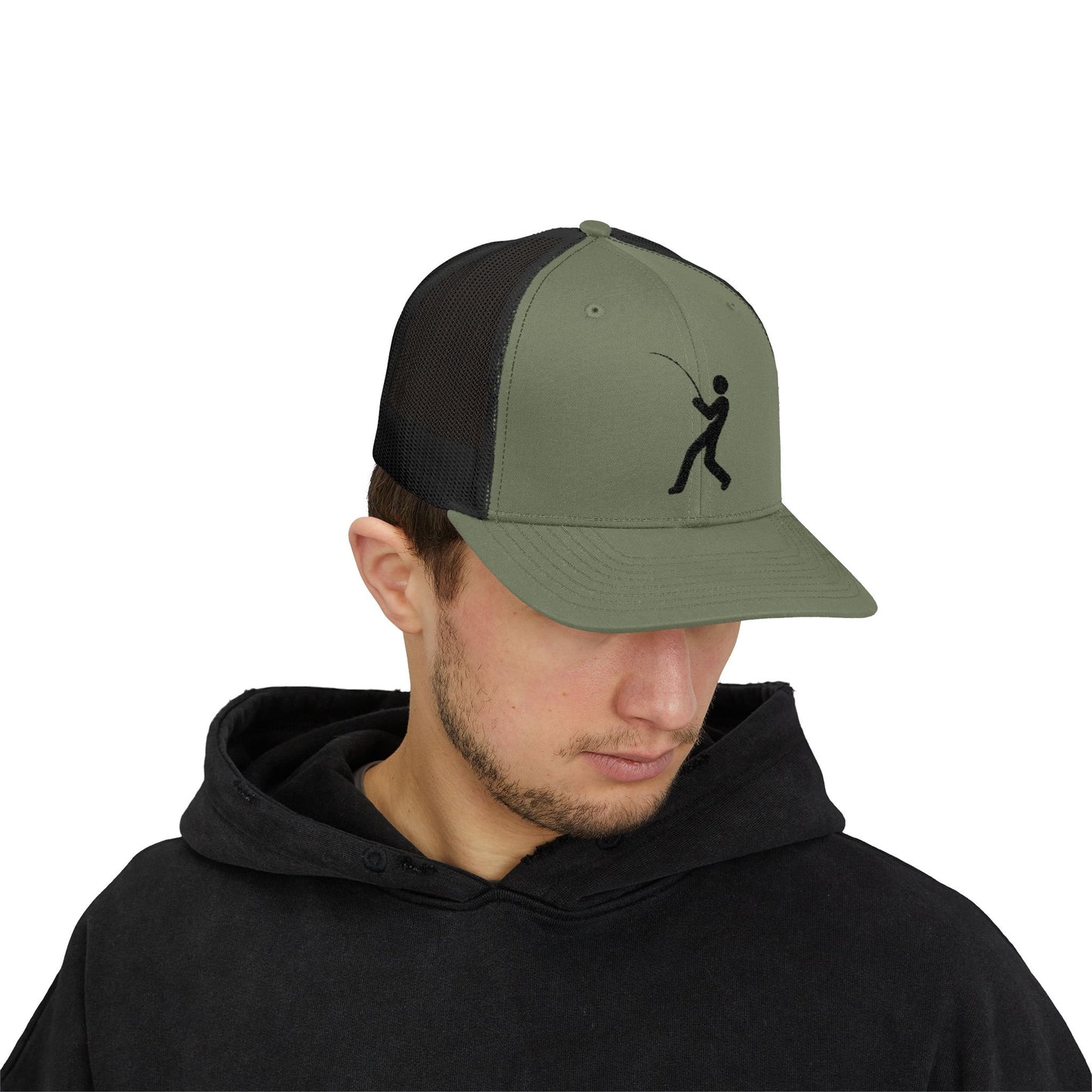 Little Dude Snapback Trucker Cap – Black Logo Edition