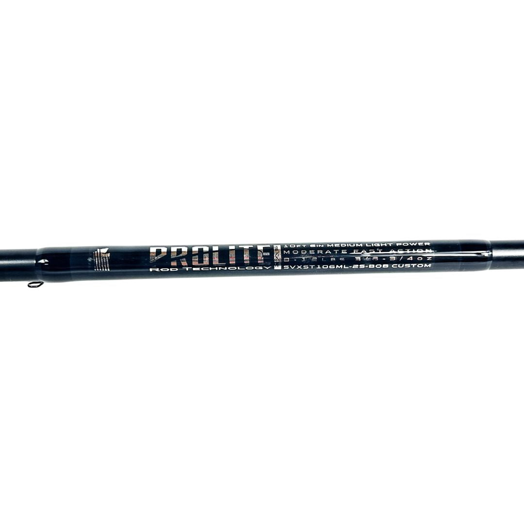 Prolite 10'6" Salmon & Steelhead Float Spinning Rod 8–12 lb | Medium Light | Black & Blue
