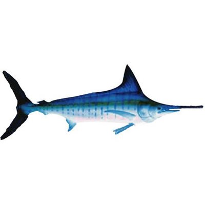 DCL192 - Decal Striped Marlin .84" x 2.48" (C492)