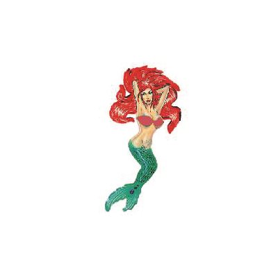 DCL213 - Decal Mermaid (Redhead) 1.53" x .80" (C442)