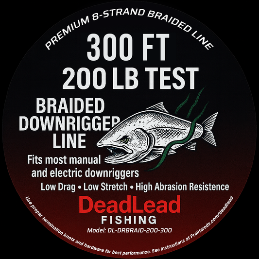DL-DRBRAID-200-300 — DeadLead 200lb 300ft Braided Downrigger Line (DL-DRBRAID-200-300)