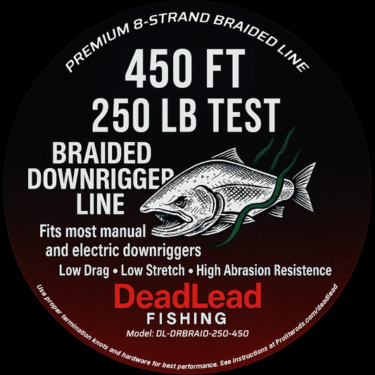 DLFBraid250-450 — DeadLead 250lb 450ft Braided Downrigger Line (DLFBraid250-450)