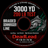 DeadLead Fishing 8-strand braided line label — DL-DRBRAID-200-3000