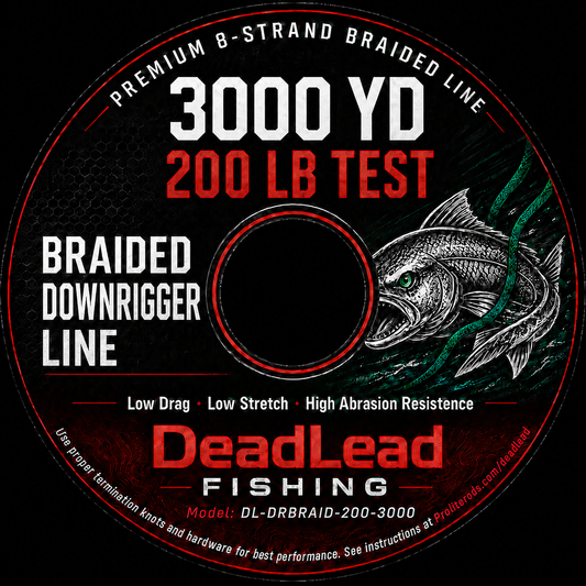 DeadLead Fishing 8-strand braided line label — DL-DRBRAID-200-3000