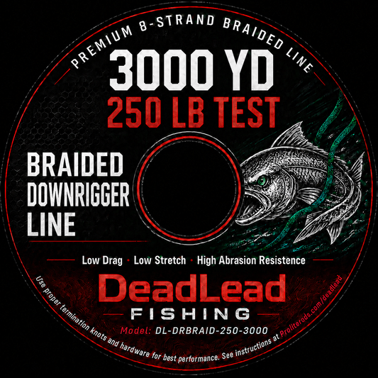 DeadLead Fishing 8-strand braided line label — DL-DRBRAID-250-3000