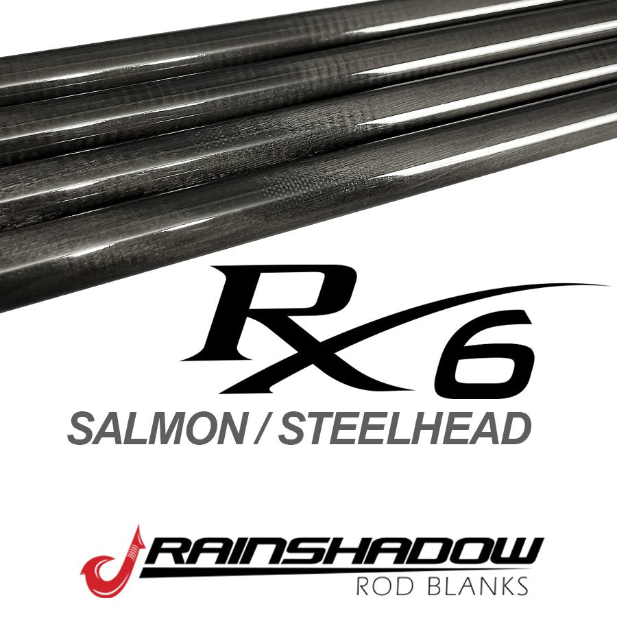DSS1263-2CG — 8'6" 2pc RainShadow RX6 Blank Medium Mod-fast Line 8-12lb. RX6 Graphite Clear Gloss (DSS1263-2CG)