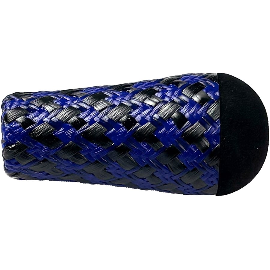 FCFB2.46-375-DS/BL — Forecast Dragonscale Carbon Fighting Butt 2.46" 0.375" Bore With Cap Blue (FCFB2.46-375-DS/BL)