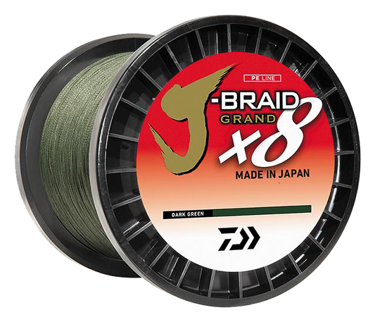 J-BRAID GRAND X8 80# DARK GREEN BULK SPOOL
