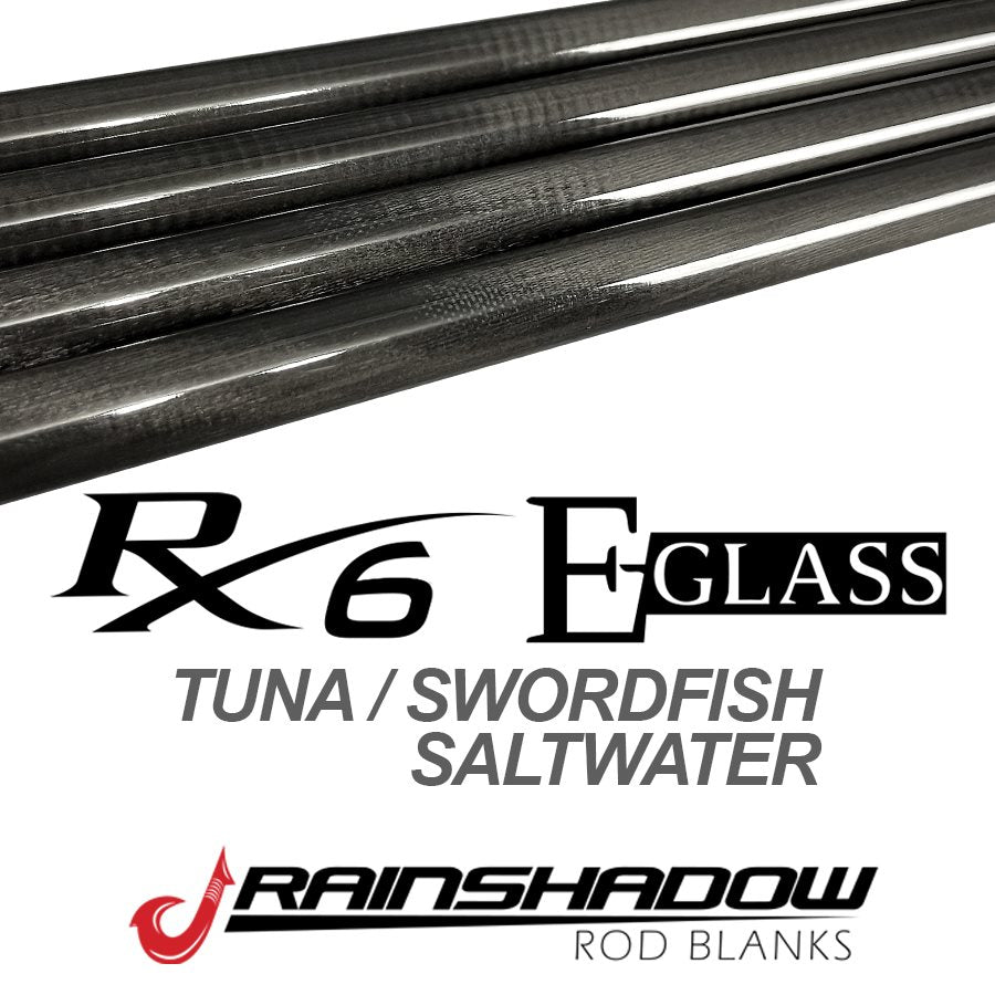 RCTB56H-CG — 5'6" RainShadow RX6 / E Glass Blank Heavy Xtra-fast Line 40-80lb.lb RX6 Graphite/E-Glass Clear Gloss (RCTB56H-CG)