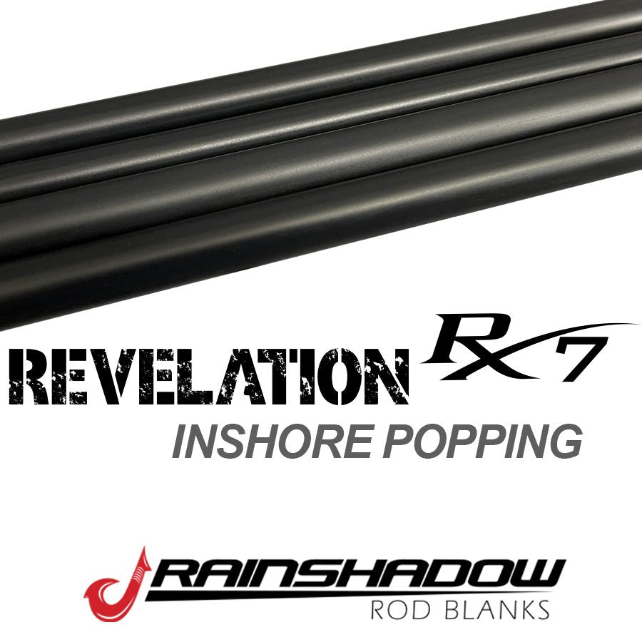 REVIP70L-SB — RainShadow Revelation RX7 Blank Ultra Light Mod-fast Line 4-6lb. RX7 Graphite Satin Black (REVIP70L-SB)