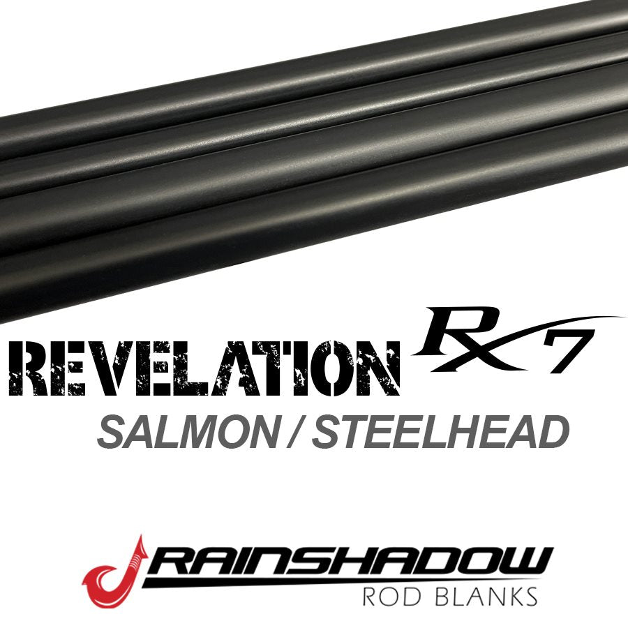 REVSA90H-2SB — 8'3" 2pc RainShadow Revelation RX7 Blank Medium-Light Fast Line 6-10lb. RX7 Graphite Satin Black (REVSA90H-2SB)