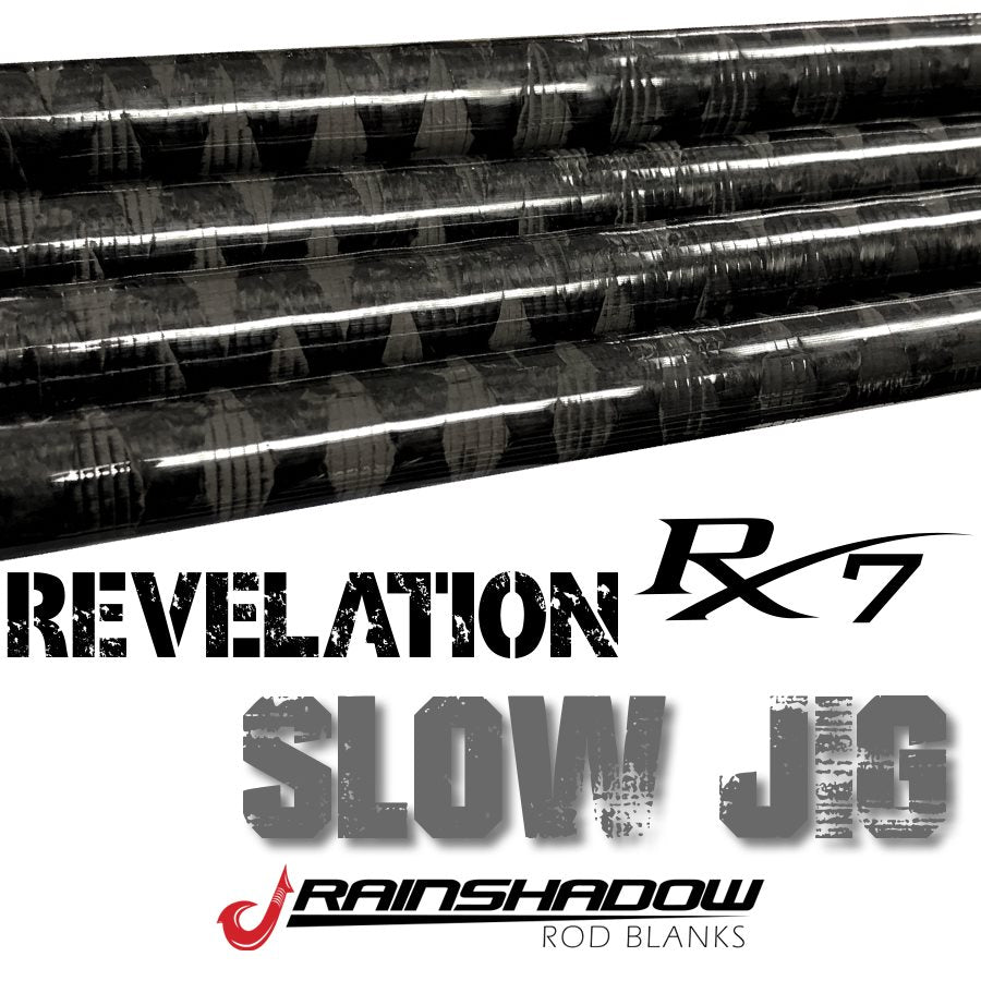 REVSJ66L-CW-CG — 6'6" RainShadow Revelation RX7 Blank Light Moderate Line 12-25lb. RX7 Graphite Carbon Wrap / Clear Gloss (REVSJ66L-CW-CG)