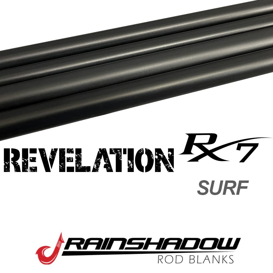 REVSU110MH-2SB — 7'10" RainShadow Revelation RX7 Surf Blank Medium Mod-fast Line 8-17lb. RX7 Graphite Satin Black (REVSU110MH-2SB)