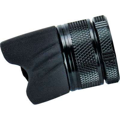 RPD17S-DKN-SGT — Alps RPD Nut Nylon Graph Soft Touch double knurled - Black — Satin Gray Titanium