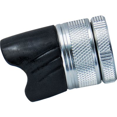 RPD16-DKN-S - RPD Nut Nylon Graph double knurled - Silver