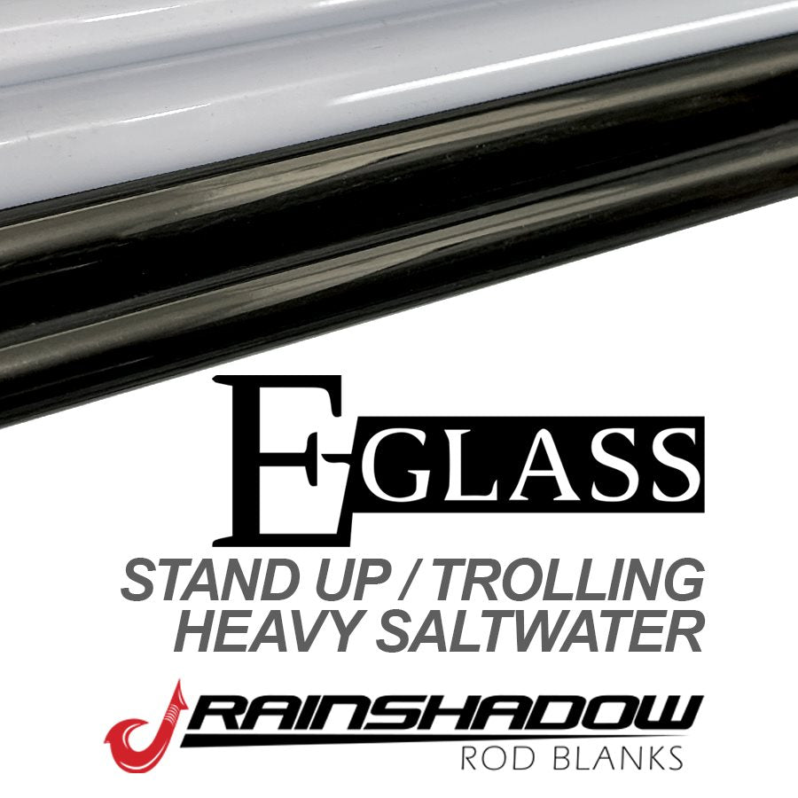 RSUS60MH-W — RainShadow E Glass Blank Medium-Heavy Fast Line 30-50lb. E-Glass Black Gloss (RSUS60MH-W)