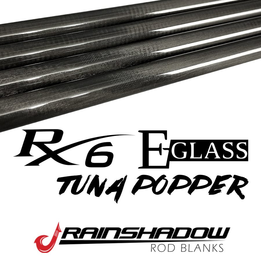 RTP79MH-CG — 7'9" RainShadow RX6 / E Glass Blank Medium-Heavy Mod-fast Line 30-80lb. RX6 Graphite/E-Glass Clear Gloss (RTP79MH-CG)