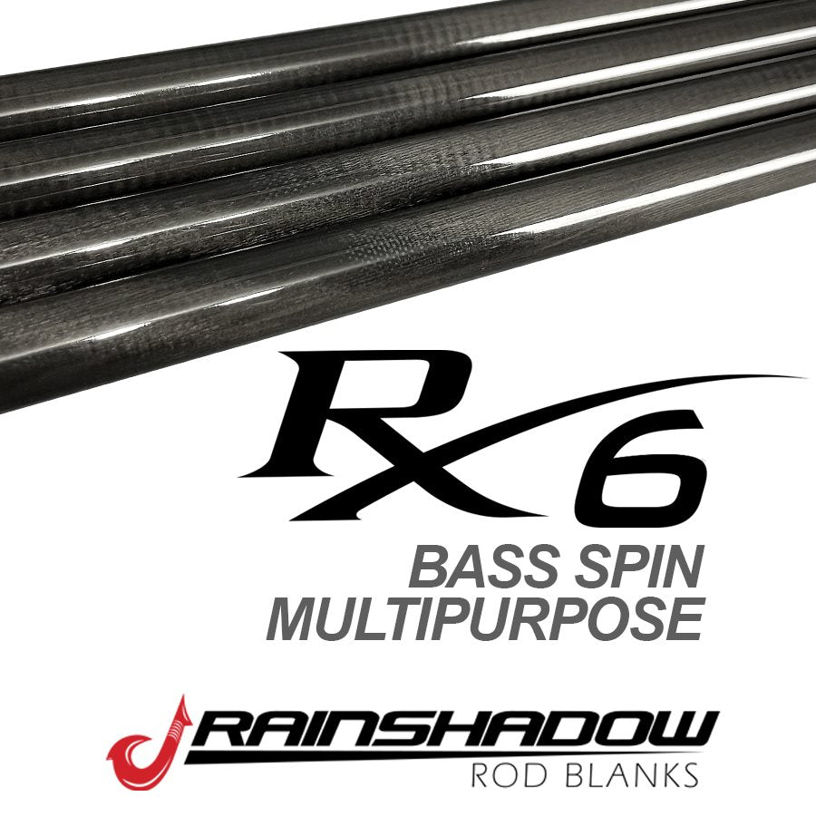 RainShadow RX6 Rod Blank — 6'0", 4-Piece, Light Power, Fast Action