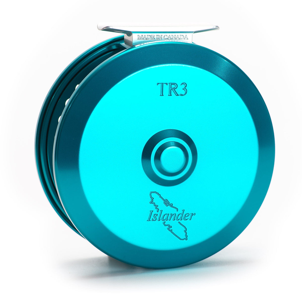 Islander TR3 Teal mooching reel, back plate and drag knob