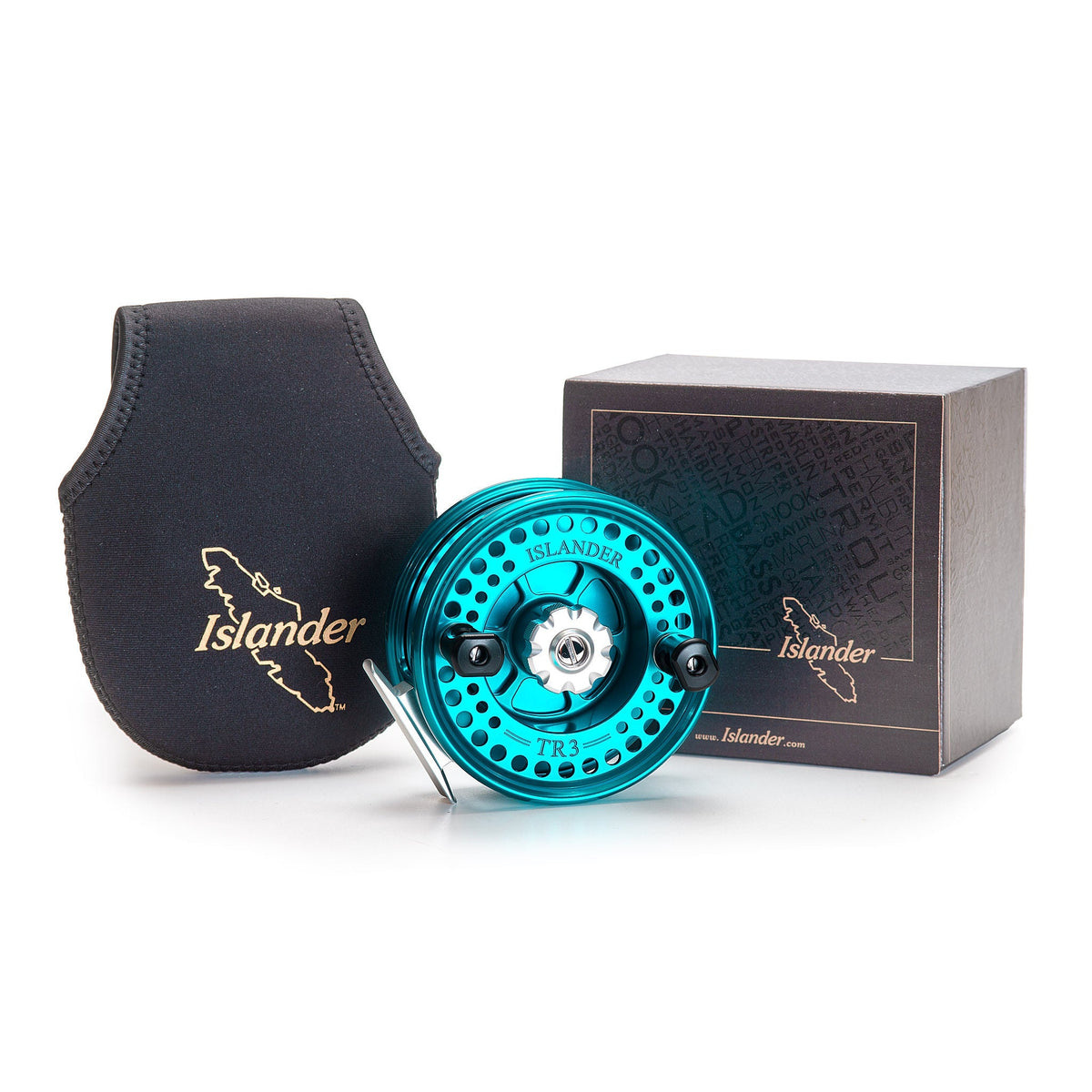 Islander TR3 Teal mooching reel with original box