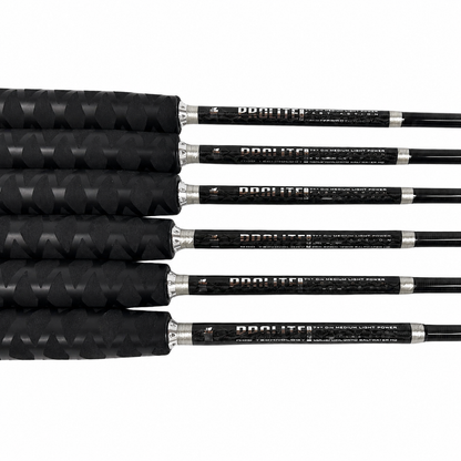Prolite Carbon X 6-Rod Saltwater Boat Rod Set | 7' 20–40 lb Live Bait, Tuna, Cobia & Albacore
